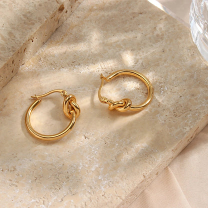 18k gold stainless steel earring