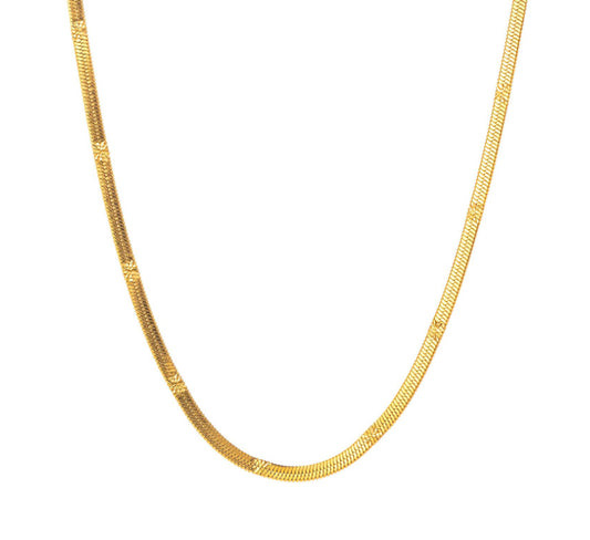 18k gold plated stainless steel necklace