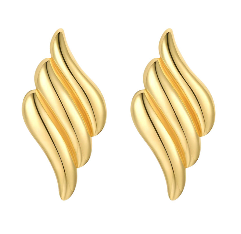 18k gold plated stainless steel  earring