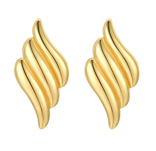 18k gold plated stainless steel  earring